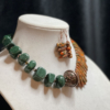 Asymmetric Green & Orange Stone
