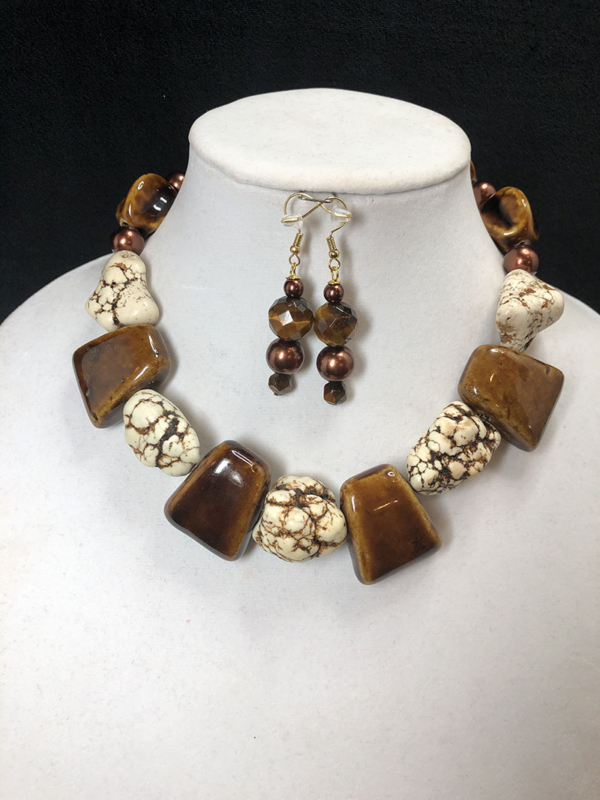 Brown & Natural Gemstone Statement