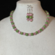 Pink Cat’s Eye with Green Pave
