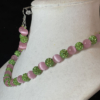 Pink Cat’s Eye with Green Pave