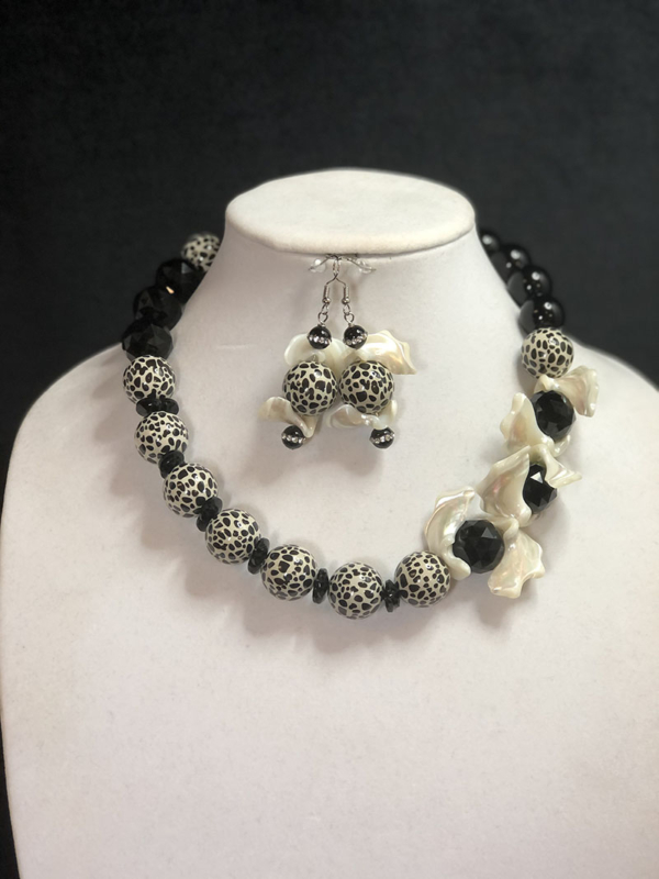 Asymmetric Shell, Amber & Glass