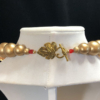 Chunky Asymmetric Red & Gold Statement